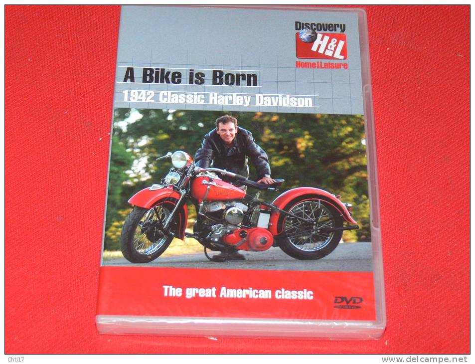 DVD NEUF A BIKE IS BORN MOTO ANCIENNE " 1942 CLASSIC HARLEY DAVIDSON " EDIT DISCOVERY H&L 2004 - Sport