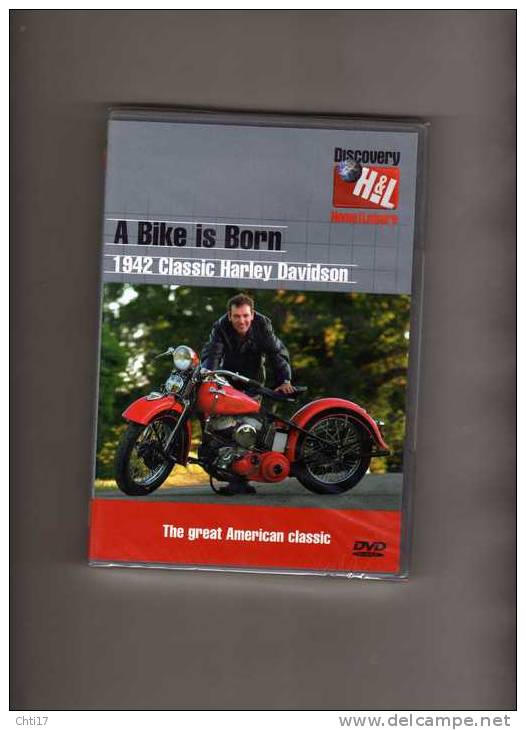 DVD NEUF A BIKE IS BORN MOTO ANCIENNE " 1942 CLASSIC HARLEY DAVIDSON " EDIT DISCOVERY H&L 2004 - Sport