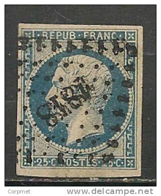 FRANCE - 1952  Yvert # 10 - Losange  -  VF USED - 1852 Louis-Napoleon