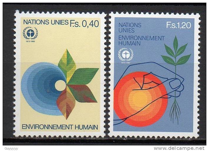 Nations Unies (Genève) - 1982 - Yvert N° 105 & 106 ** - Neufs