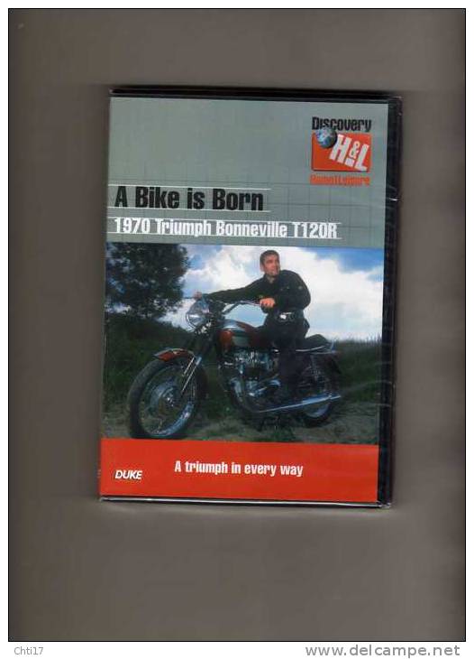 DVD NEUF A BIKE IS BORN MOTO ANCIENNE " 1970 TRIUMPH BONNEVILLE T120R " EDIT DISCOVERY H&L 2004 - Sport