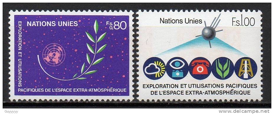 Nations Unies (Genève) - 1982 - Yvert N° 107 & 108 ** - Ongebruikt