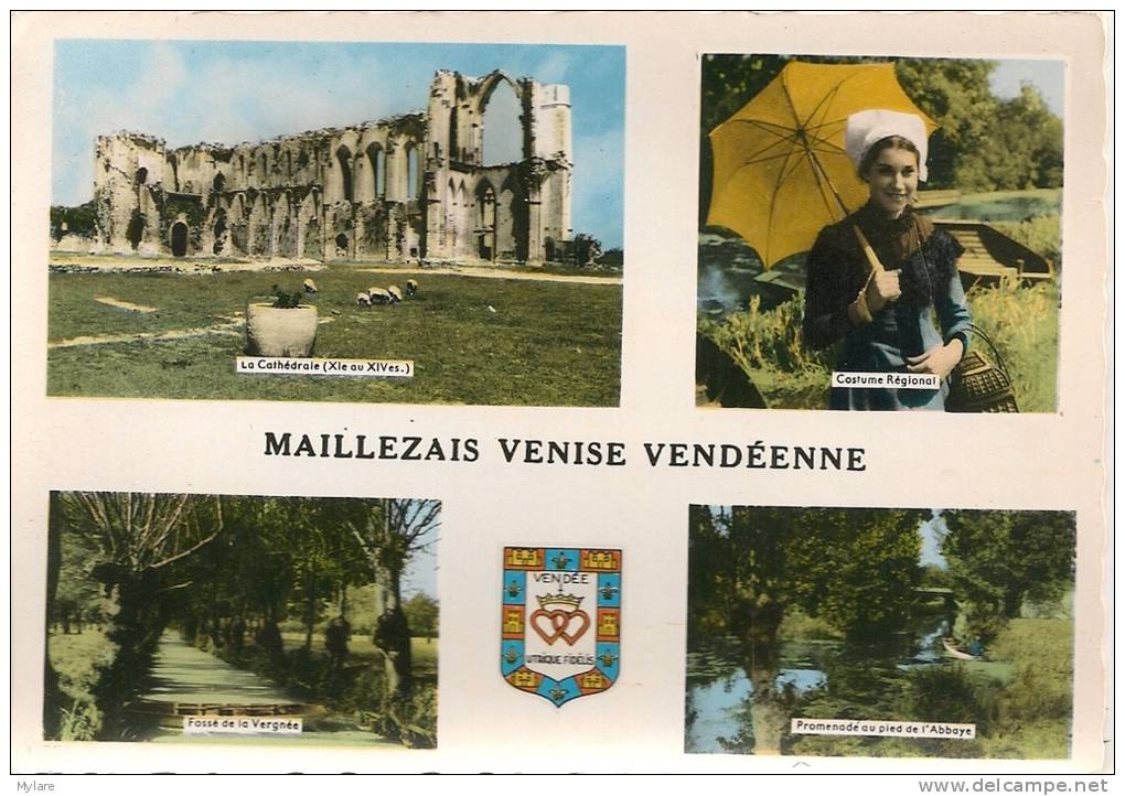 Cpm85 Maillezais Venise Vendéenne Multi Vues - Maillezais