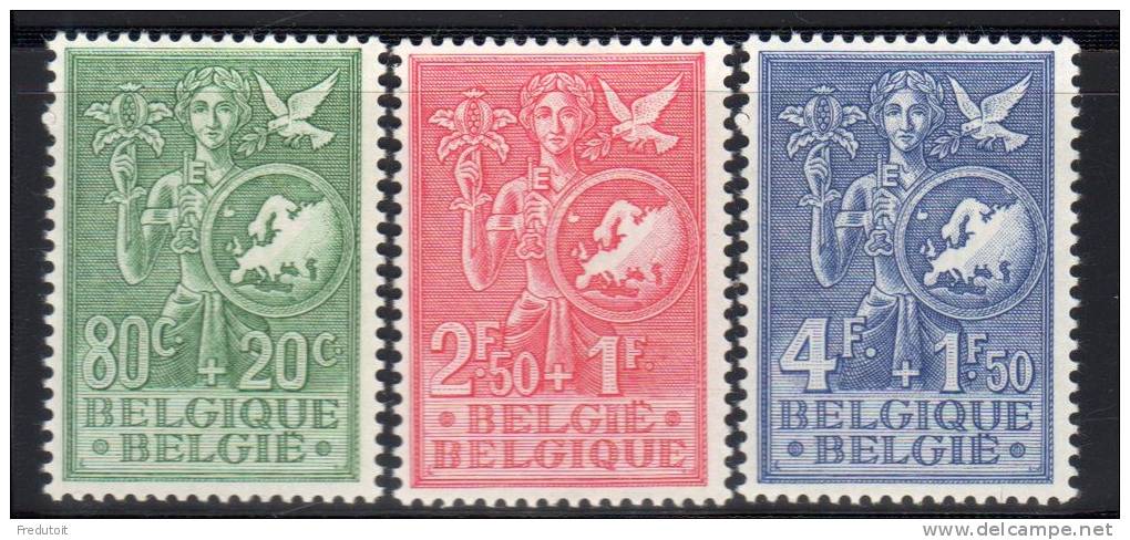 BELGIQUE - N° 927 / 929  * (1953) - Ungebraucht