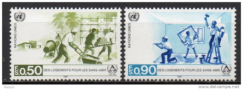 Nations Unies (Genève) - 1987 - Yvert N° 154 & 155 ** - Neufs