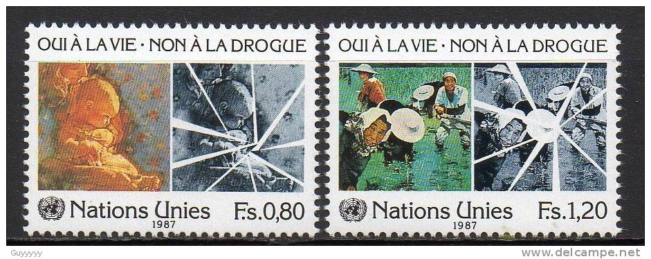 Nations Unies (Genève) - 1987 - Yvert N° 156 & 157 ** - Neufs