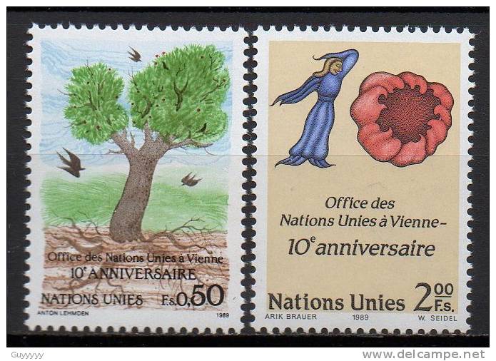 Nations Unies (Genève) - 1989 - Yvert N° 178 & 179 ** - Neufs