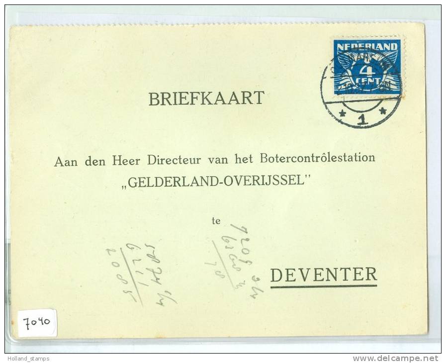 HANDGESCHREVEN BRIEFKAART Uit 1937 * NVPH 176 * Van OOTMARSUM Naar DEVENTER (7040) - Lettres & Documents