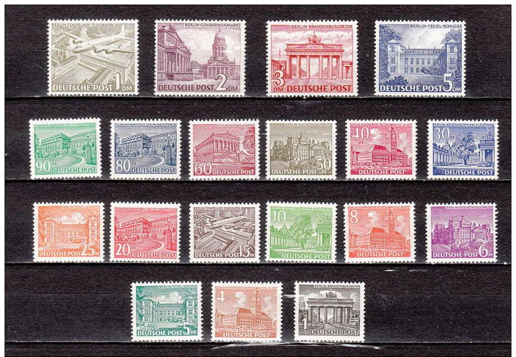 GERMANY-BERLIN-1949-Sc#9N-42-60---MINT NH VF Sc$ 700.00 SELL $ 215.00 - Nuevos