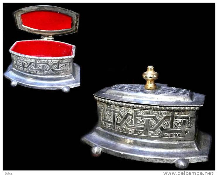 Boîte à Bijouxcoffret  Orientaliste En Métal / Oriental Jewellery Coffer Box - Arte Oriental