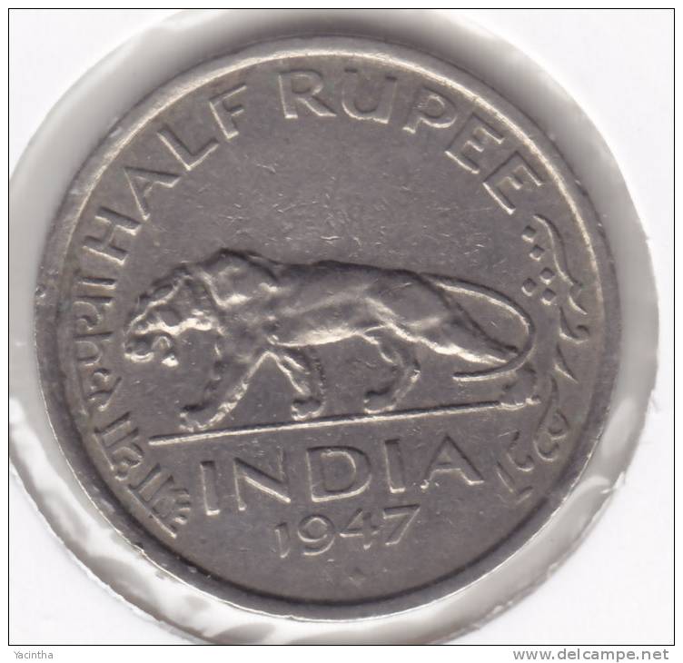 @Y@      British India 1/2  Rupee    1947   (2101) - Indien