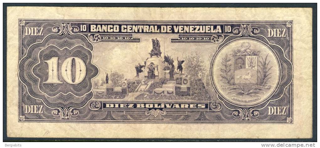 1986 Venezuela 10 Bolivares Banknote In Good Circulated Condition - Venezuela