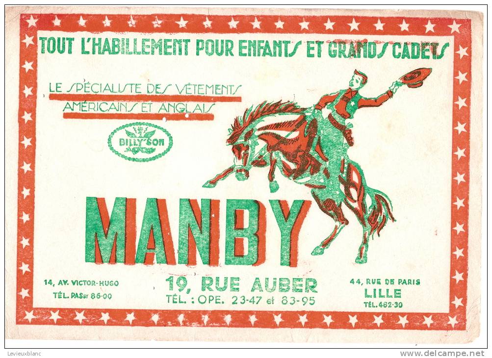 Habillement Pour Enfants Et Grands Cadets / Manby/Lille/ Vers 1950               BUV31 - Textilos & Vestidos