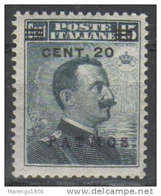 Patmo 1916 - Effigie C. 20 Su C. 15 **   (g4030) - Egeo (Patmo)