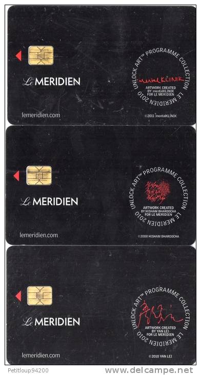 3 CLES D'HOTEL Le Méridien PARIS - Hotel Key Cards