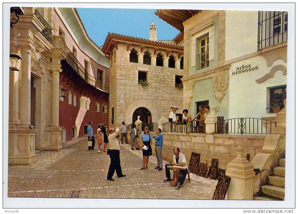 Espagne--PALMA DE MALLORCA--PUEBLO ESPANOL--Plaza De Penaflor (très Animée,photographe,sculpteur),cpm éd Casa Planas---- - Palma De Mallorca