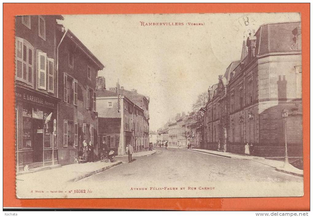 S009, Rambervilliers, Epicerie E. Laruelle, Animée, 10362, Circulée 1915 - Rambervillers