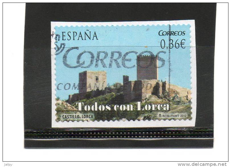 ESPAGNE    0,36 €   Année 2012   (sur Fragment Oblitéré) - Used Stamps