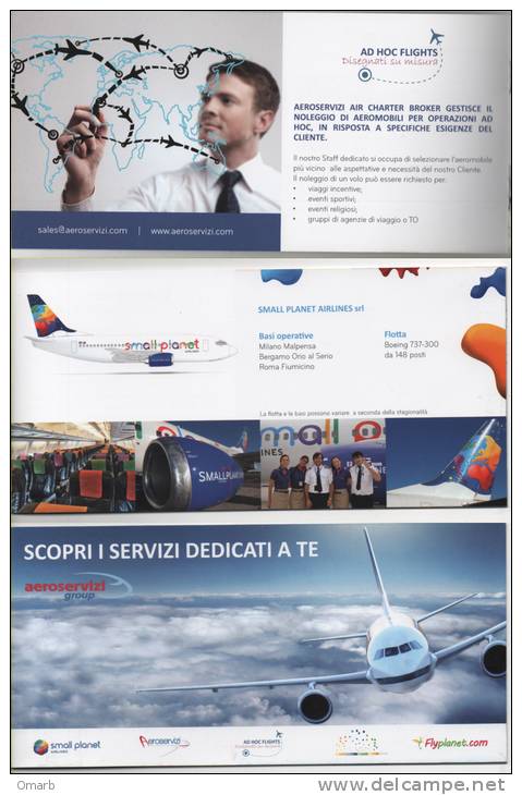 Alt156 Flyer Small Planet Airlines Aeroporto Aereoplano Charter Aereo Airplane Avion Boeing 737-300 - Reclamegeschenk