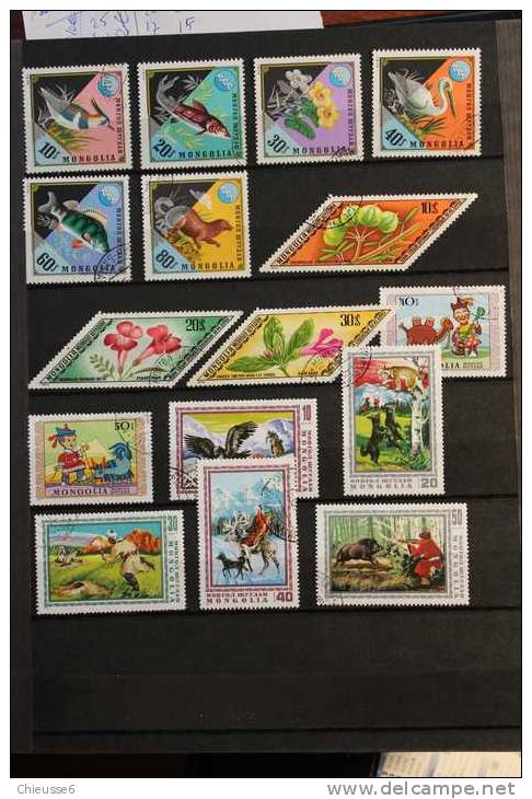 AC127 - Mongolie  lot + 500 timbres