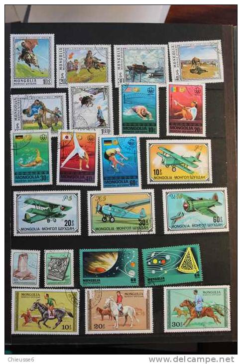 AC127 - Mongolie  lot + 500 timbres