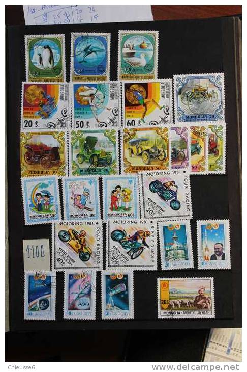 AC127 - Mongolie  lot + 500 timbres