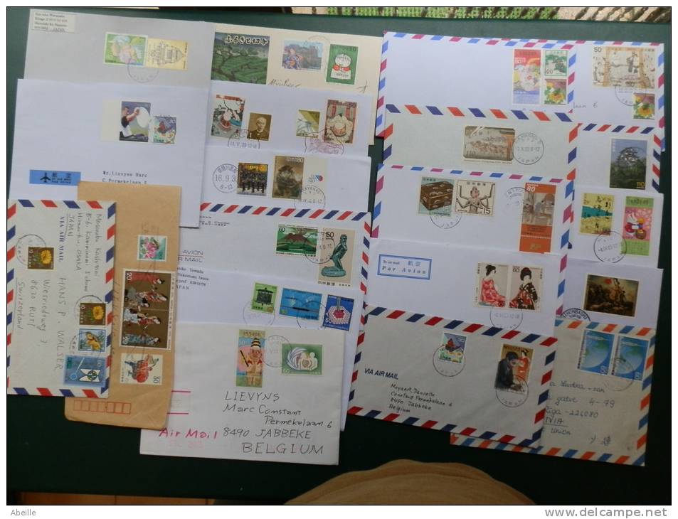 JAPON LOT 2    50  LETTERS JAPAN - Storia Postale