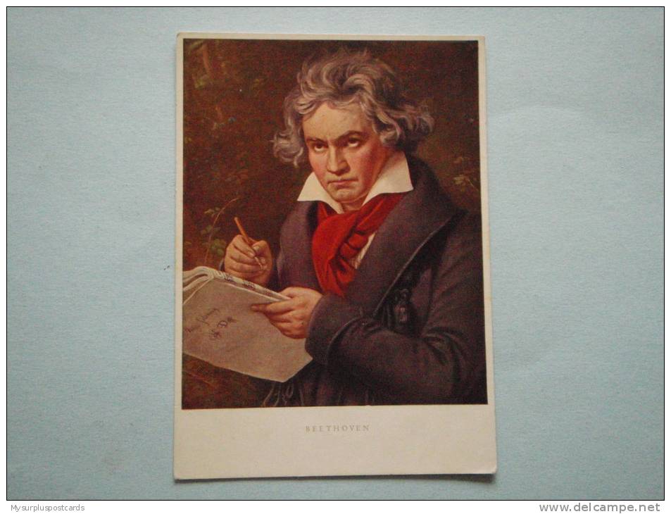 25675 PC: PAINTINGS: J.STIELER: Ludwig Van Beethoven. (1770-1827). - Peintures & Tableaux