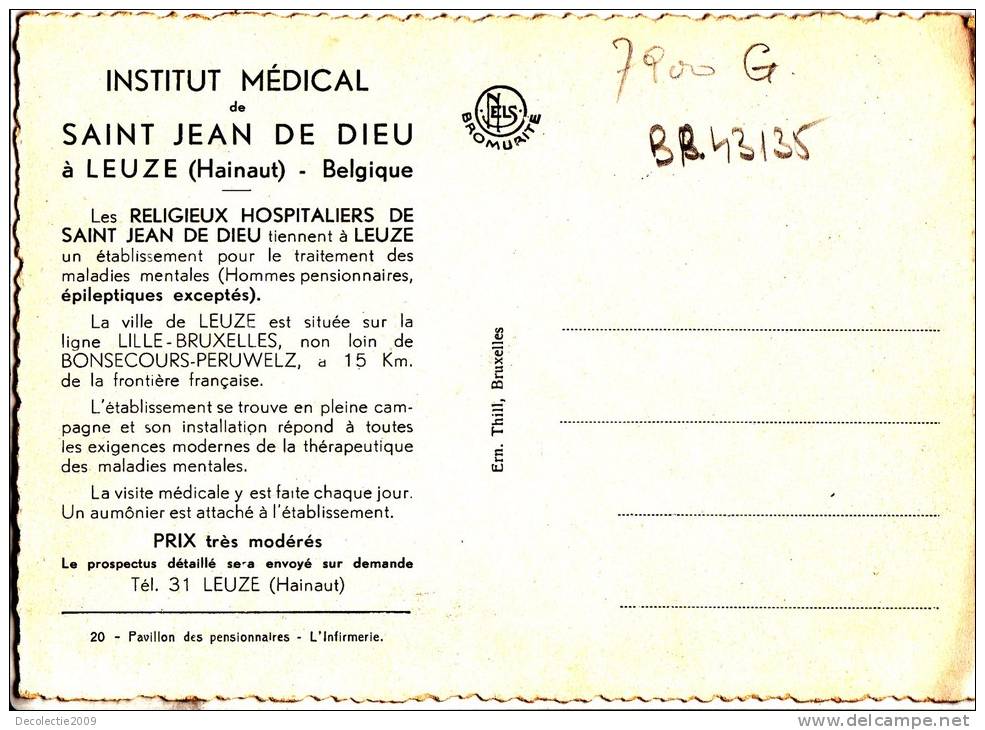 BR43135 Institut Medical De Saint Jean De Dieu A Leuze     2 Scans - Leuze-en-Hainaut