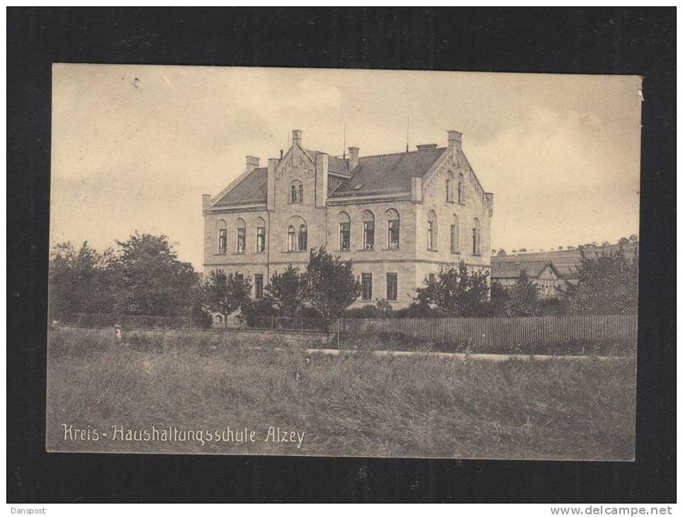 AK Alzey Kreis-Haushaltungsschule 1910 - Alzey