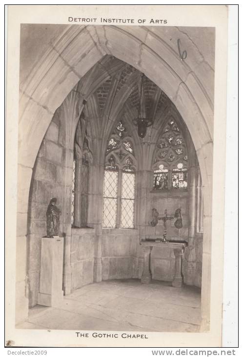 BR45266 Detroit The Gothic Chapel      2 Scans - Detroit