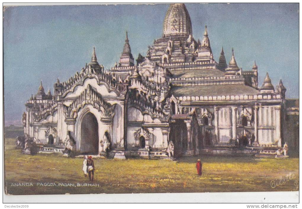 BR45316 Ananda Pagodda Pagan Burmah     2 Scans - Myanmar (Birma)