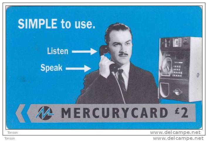 Mercury, MER412, Harry Enfield - Simple (Reprint), 2 Scans.   33MERB  Please Read - [ 4] Mercury Communications & Paytelco
