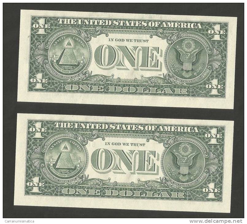 United States Of America - 1 DOLLAR - 2006 (5 Consecutive BANKNOTES - SERIAL NUMBER) - Bilglietti Della Riserva Federale (1928-...)
