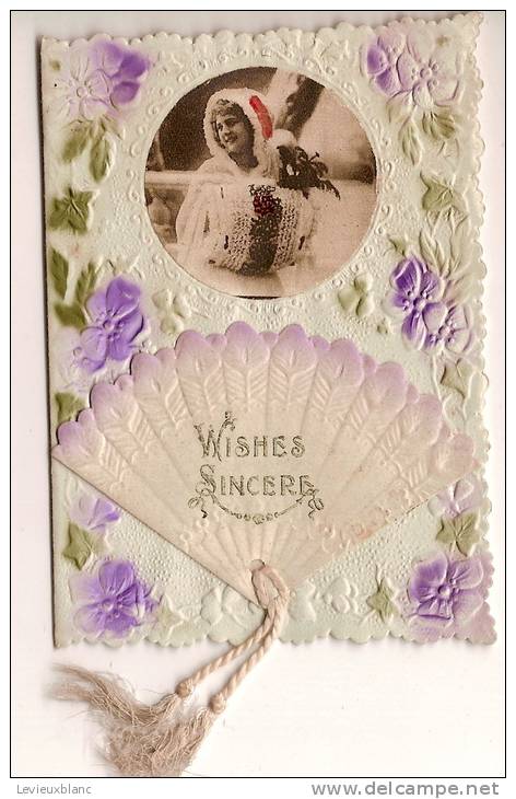 Carte De Voeux/"Whishes Sincere"/Angleterre/ Vers 1920-1930          CVE11 - Autres & Non Classés