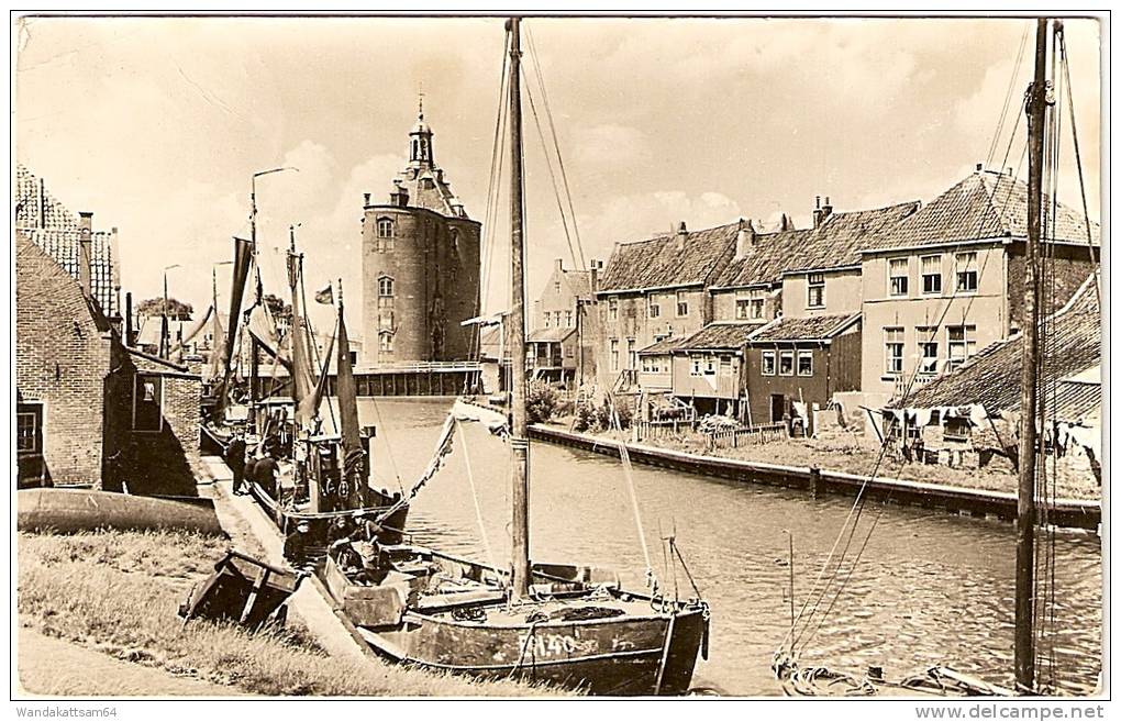 AK Drommedaris, Enkhuizen Tussen Eiland En Zuiderspui Nach Böhringen Rickelshausen Bei Radolfzell - Enkhuizen