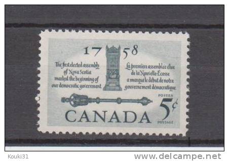 Canada YT 309 ** : Assemblée Et Sceptre - 1959 - Ongebruikt