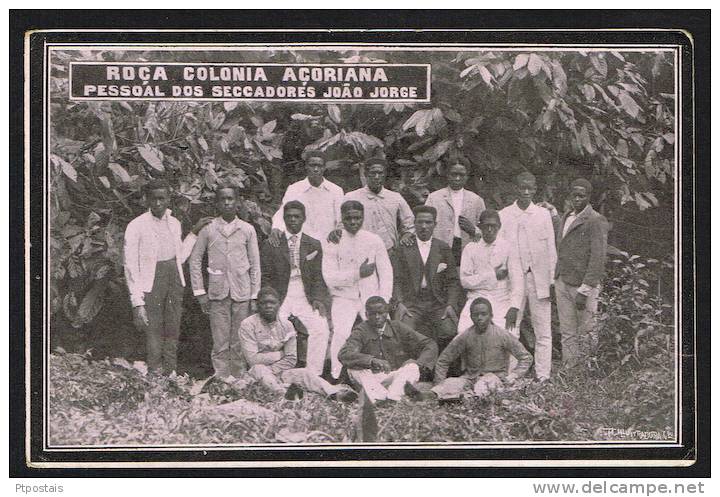 SAO TOME AND PRINCIPE (Africa) - Roça Colonia Açoriana - Pessoal Dos Secadores João Jorge - Santo Tomé Y Príncipe