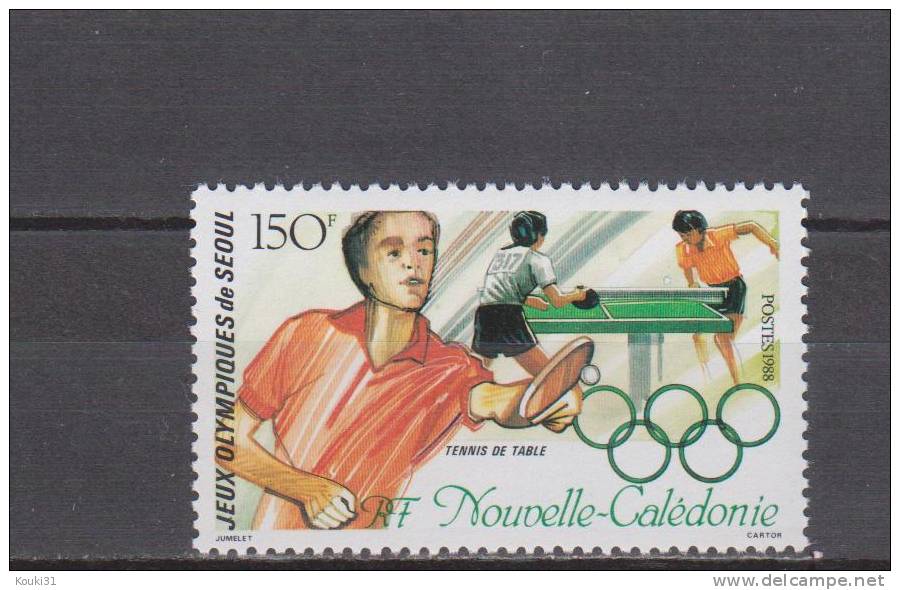 Nouvelle-Calédonie YT 562 ** : Tennis De Table , Séoul 88 - 1988 - Nuovi