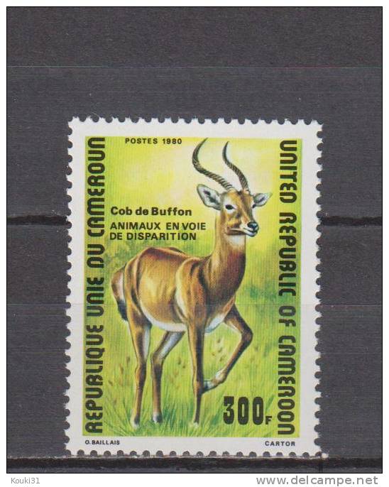 Cameroun YT 663 ** : Cob De Buffon - 1981 - Gibier