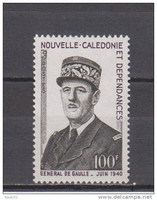 Nouvelle-Calédonie YT 378 ** : De Gaulle - 1971 - Ongebruikt