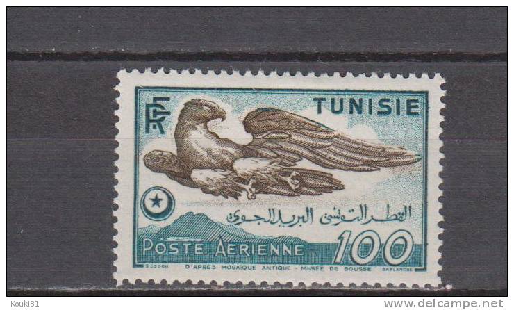 Tunisie YT PA 14 * : Aigle - 1949 - Poste Aérienne