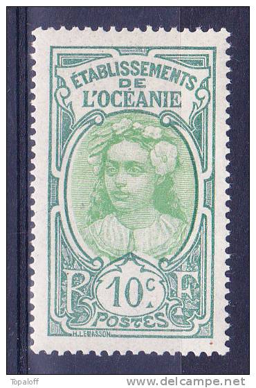 Océanie N°48 Neuf Charniere Pliure - Unused Stamps