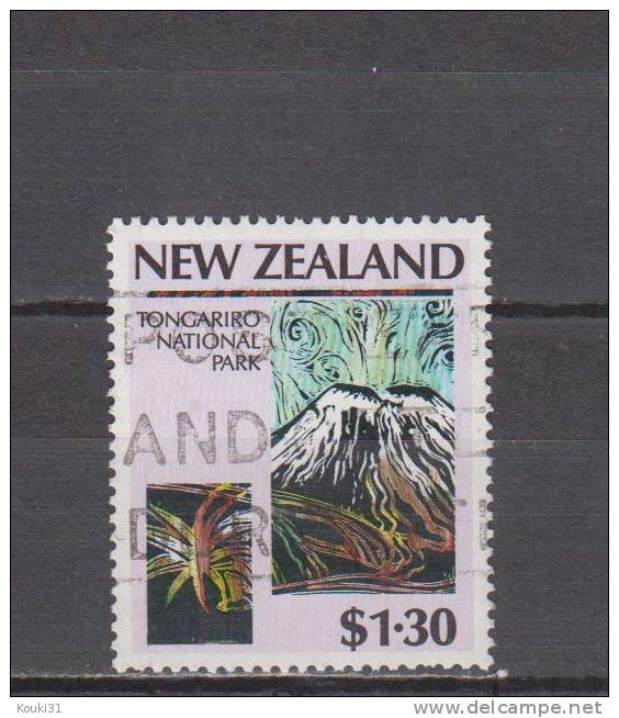 Nouvelle-Zélande YT 963 Obl : Parc Et Volcan - 1987 - Volcanes