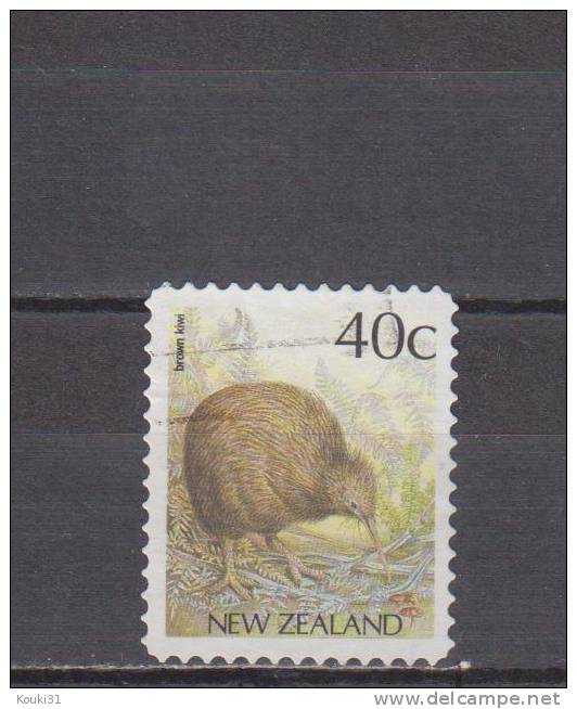 Nouvelle-Zélande YT 1108 Obl : Kiwi Brun - 1991 - Gebraucht