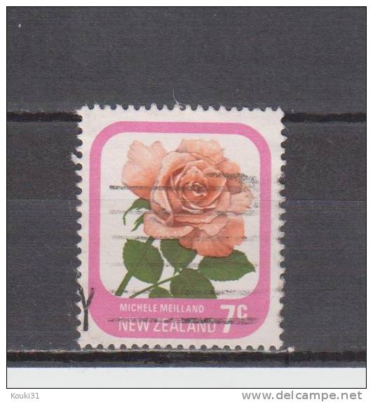 Nouvelle-Zélande YT 651 Obl : Rose Michèle Meilland - 1975 - Used Stamps