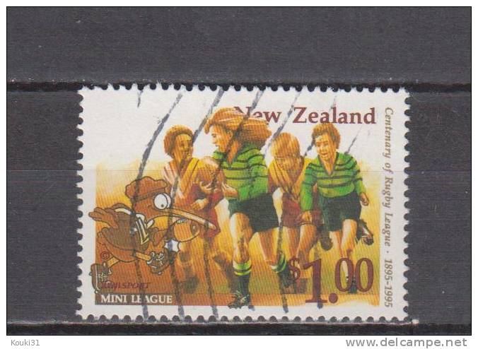 Nouvelle-Zélande YT 1374 Obl : Jeunes Joueurs De Rugby - 1995 - Rugby