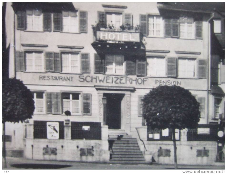 SUISSE - BESITZER : OTTO SCHMIDMEISTER-MÛLLER - HOTEL SCHWEIZERHOF , KREUZLINGEN - CARTE RARE - - Kreuzlingen