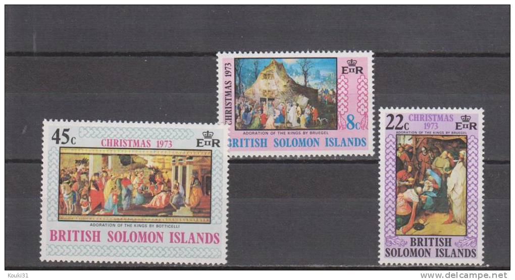 Salomon YT 242/4 ** : L'Adoration Des Mages , Noël - 1973 - British Solomon Islands (...-1978)