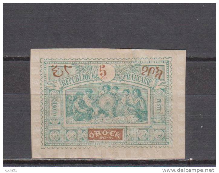 Obock YT 50 * : Groupe De Guerriers Somalis - 1894 - Unused Stamps